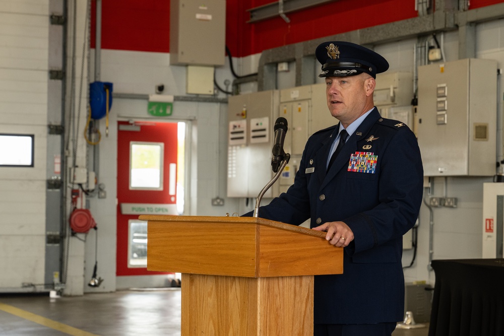 100th MSG Change of Command ceremony