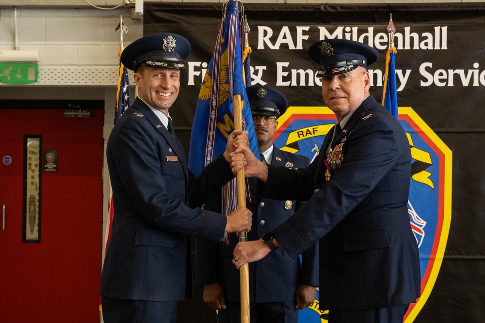 100th MSG Change of Command ceremony