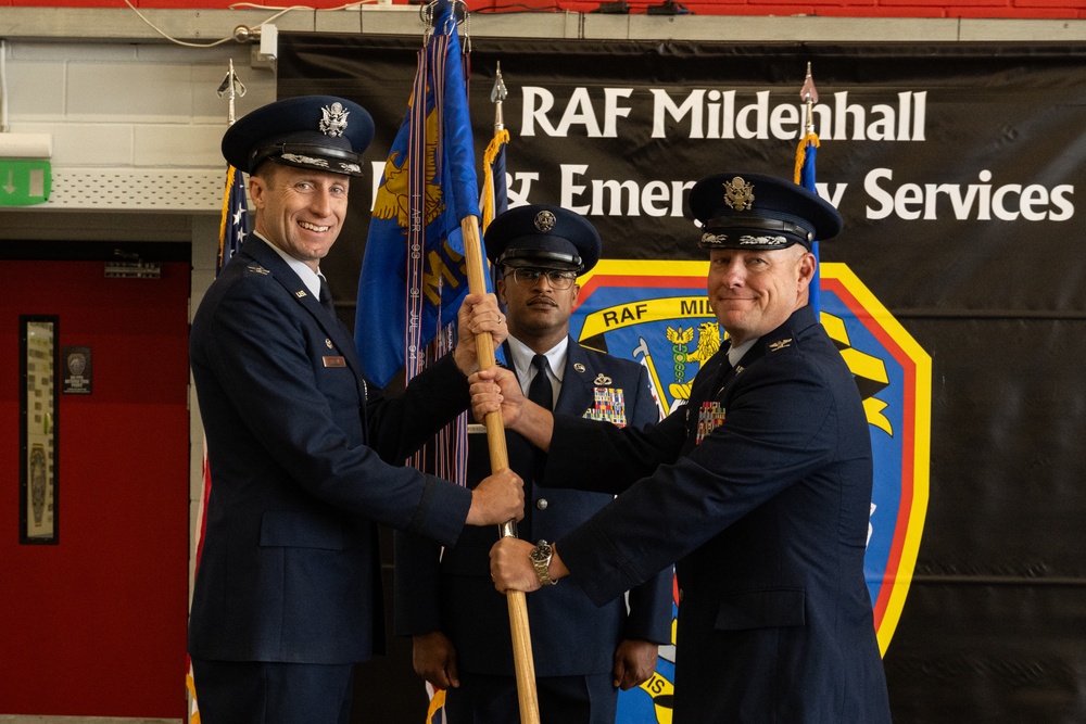 100th MSG Change of Command ceremony