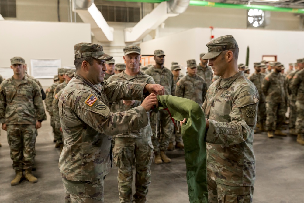 42nd Infantry Division companies deactivate, stand up during casing, uncasing ceremony