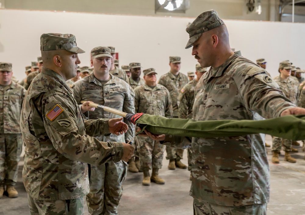 42nd Infantry Division companies deactivate, stand up during casing, uncasing ceremony