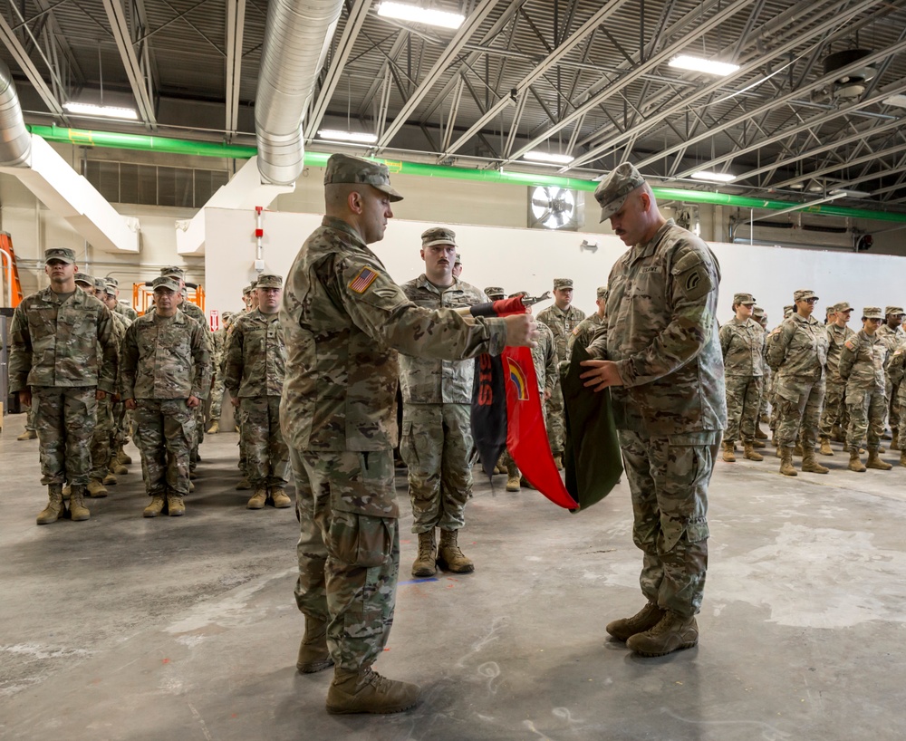 42nd Infantry Division companies deactivate, stand up during casing, uncasing ceremony