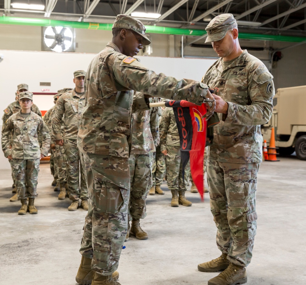 42nd Infantry Division companies deactivate, stand up during casing, uncasing ceremony