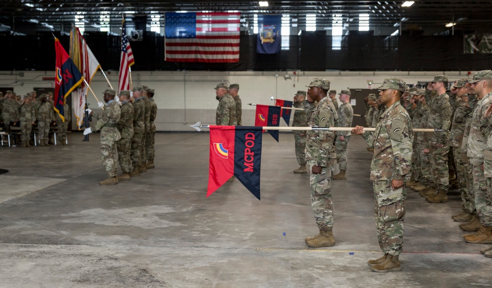 42nd Infantry Division companies deactivate, stand up during casing, uncasing ceremony