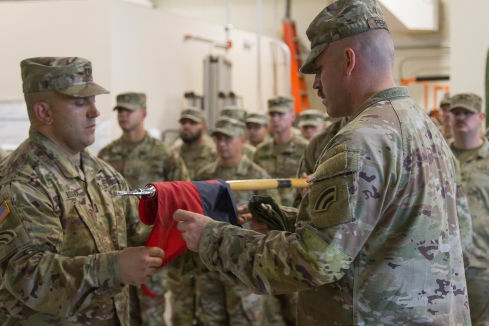 42nd Infantry Division companies deactivate, stand up during casing, uncasing ceremony