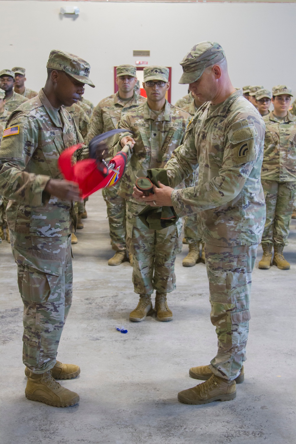 42nd Infantry Division companies deactivate, stand up during casing, uncasing ceremony