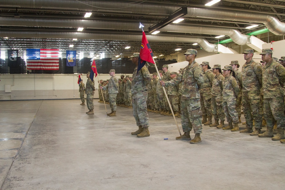 42nd Infantry Division companies deactivate, stand up during casing, uncasing ceremony