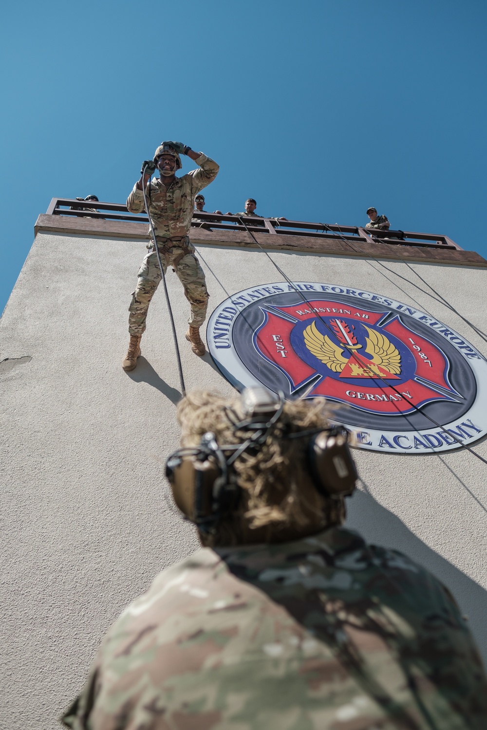 U.S. Airmen, U.S. Reserve Soldiers Complete Rappel Training in Germany