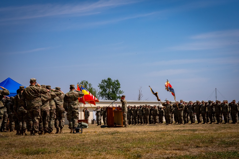 3rd Brigade Combat Team, 101st Airborne Division (Air Assault) transfers authority to 3rd Brigade Combat Team, 10th Mountain Division at Mihail Kogalniceanu Air Base