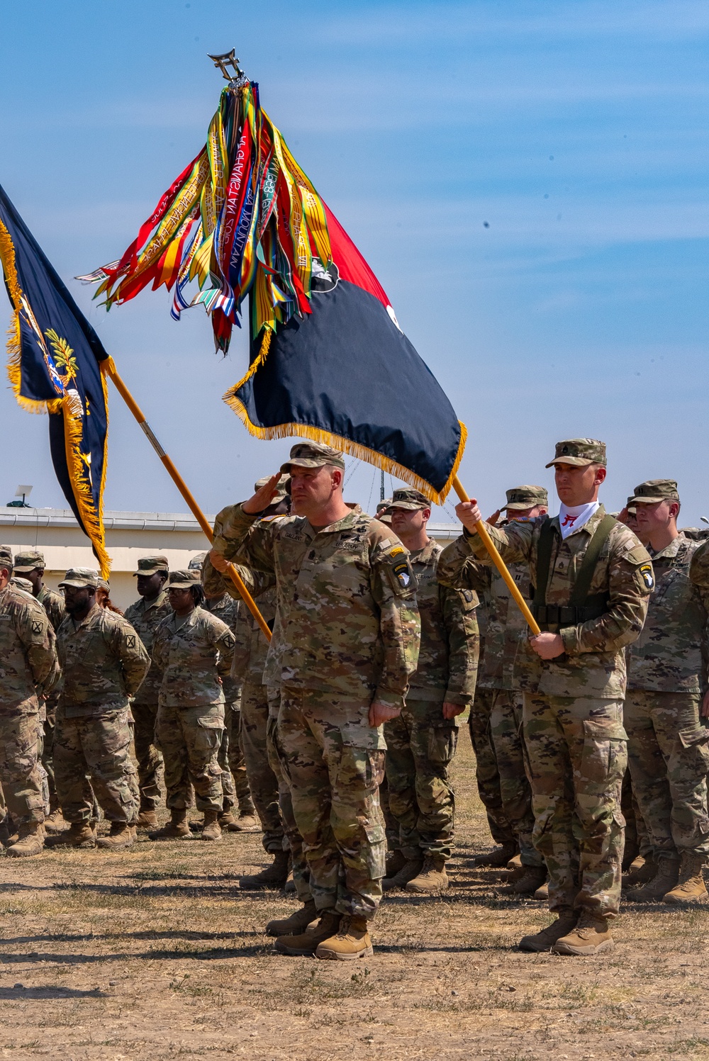 3rd Brigade Combat Team, 101st Airborne Division (Air Assault) transfers authority to 3rd Brigade Combat Team, 10th Mountain Division at Mihail Kogalniceanu Air Base