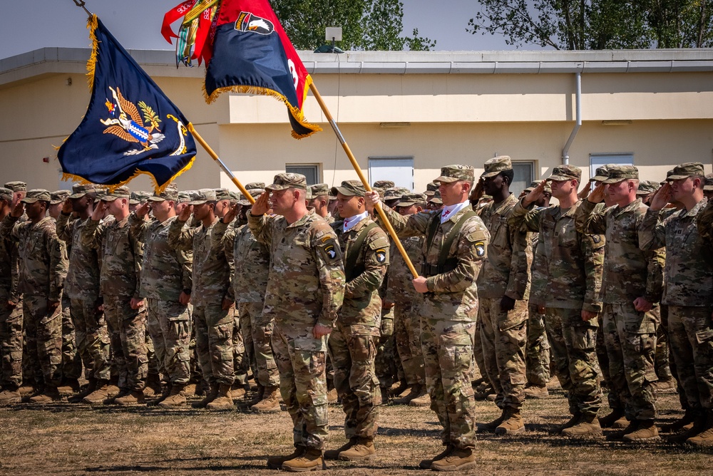 3rd Brigade Combat Team, 101st Airborne Division (Air Assault) transfers authority to 3rd Brigade Combat Team, 10th Mountain Division at Mihail Kogalniceanu Air Base
