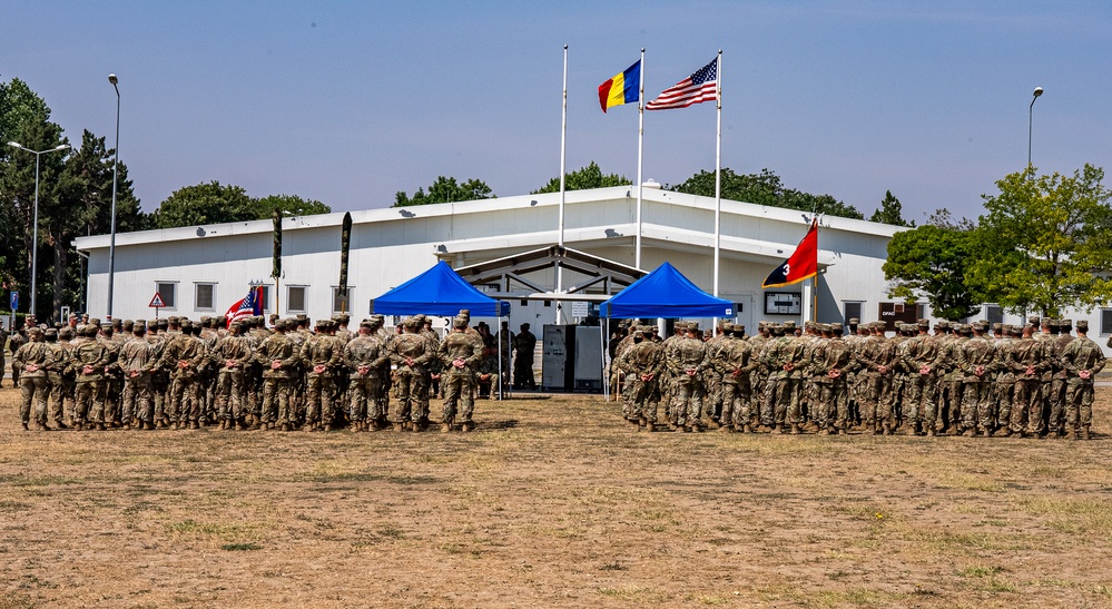 3rd Brigade Combat Team, 101st Airborne Division (Air Assault) transfers authority to 3rd Brigade Combat Team, 10th Mountain Division at Mihail Kogalniceanu Air Base