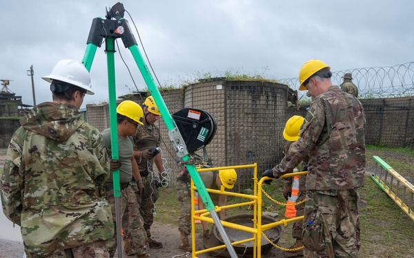 475th EABS maintains confined space communication