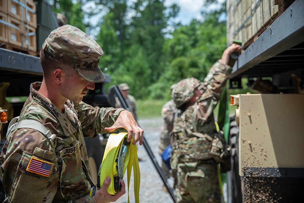 Florida Guard Soldiers prepare ammunition for major training exercise