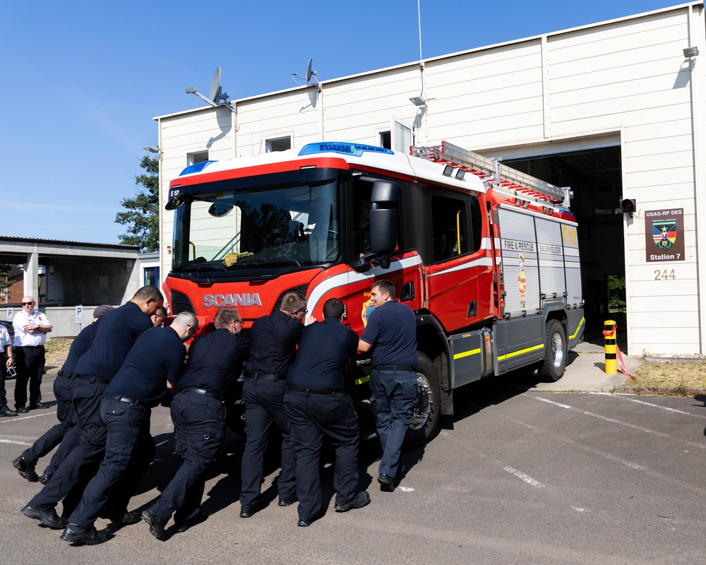 USAG Rheinland-Pfalz marks transition of ROB Fire Station 7 to Army Control with ribbon cutting ceremony