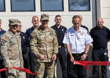USAG Rheinland-Pfalz marks transition of ROB Fire Station 7 to Army control with ribbon cutting ceremony