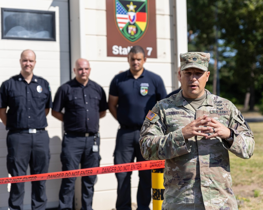 USAG Rheinland-Pfalz marks transition of ROB Fire Station 7 to Army Control with ribbon cutting ceremony