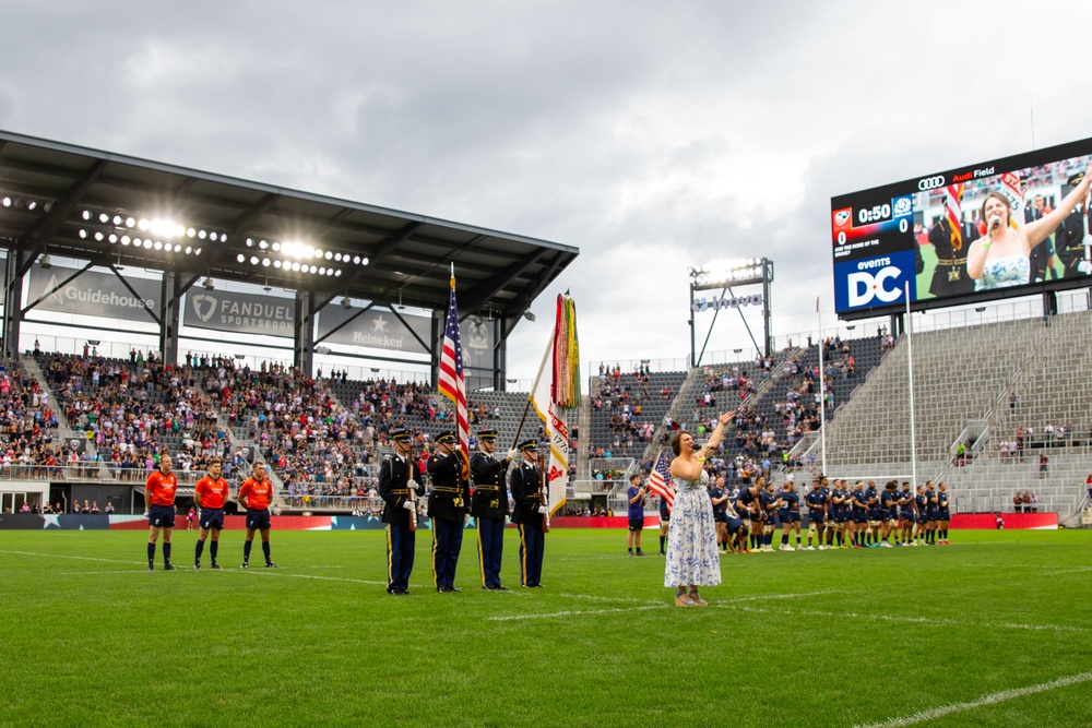 Continental Color Guard Performs at Audi Field, July 12, 2024