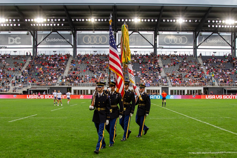 Continental Color Guard Performs at Audi Field, July 12, 2024