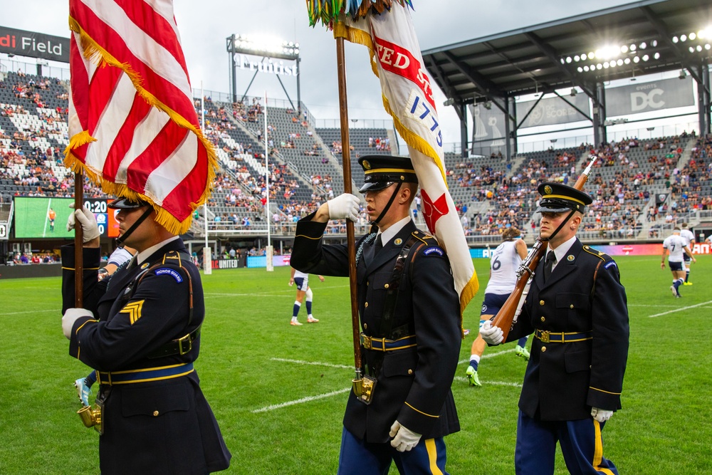 Continental Color Guard Performs at Audi Field, July 12, 2024