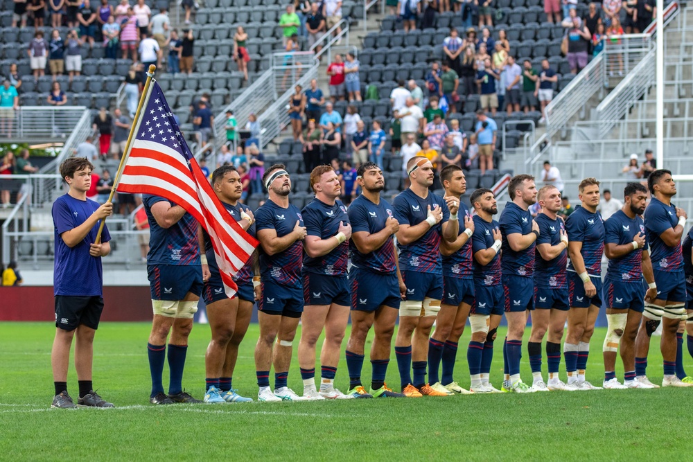 Continental Color Guard Performs at Audi Field, July 12, 2024