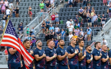 Continental Color Guard Performs at Audi Field, July 12, 2024