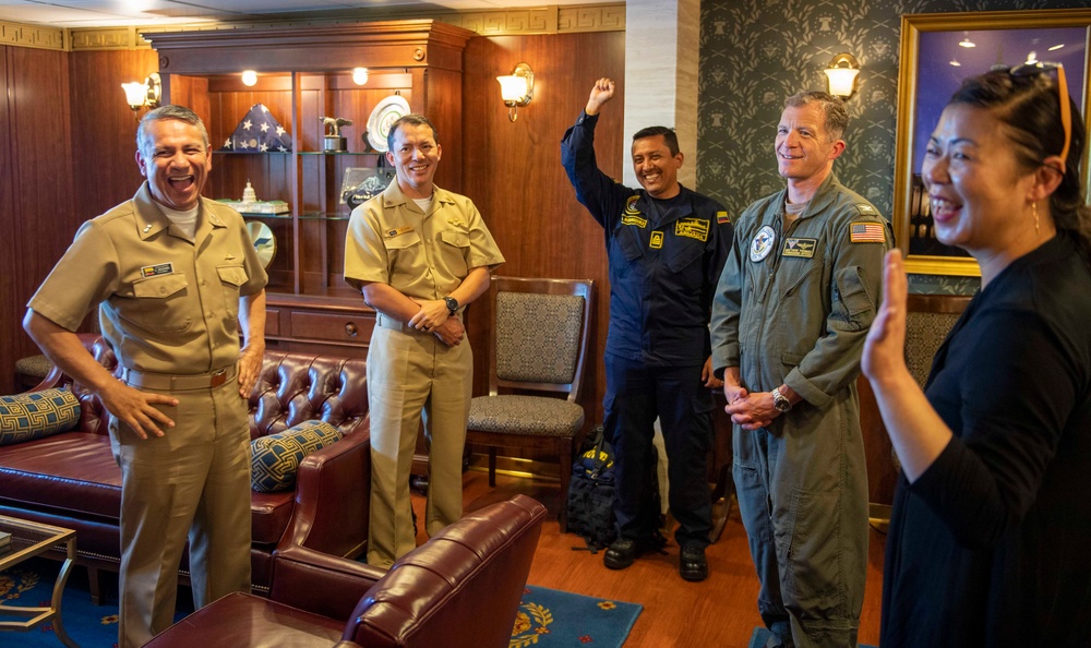 USS Carl Vinson hosts Colombian, Canadian officials during RIMPAC 2024