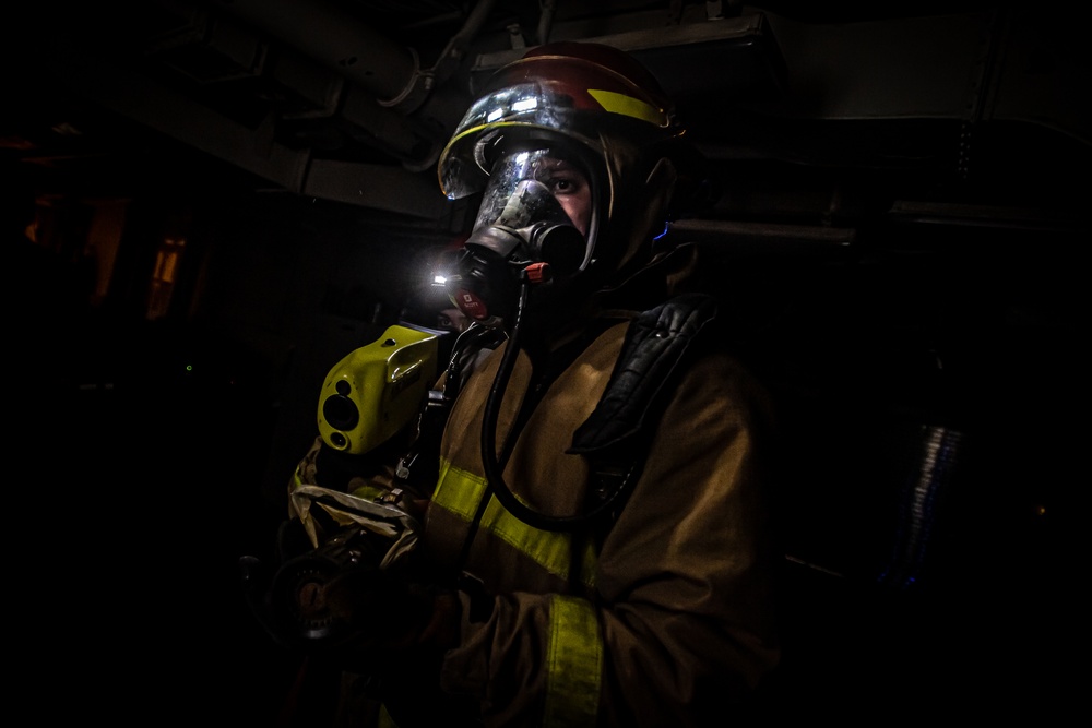 Nimitz Sailors Participate In A General Quarters Drill