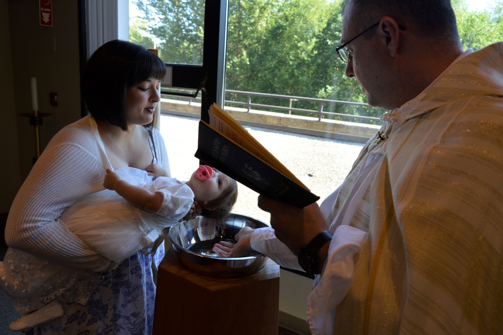 Sacramental Celebration - Baptism held at Naval Hospital Bremerton