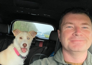 Trash to Treasure: Reserve Citizen Airmen, rescue dog bring joy to community