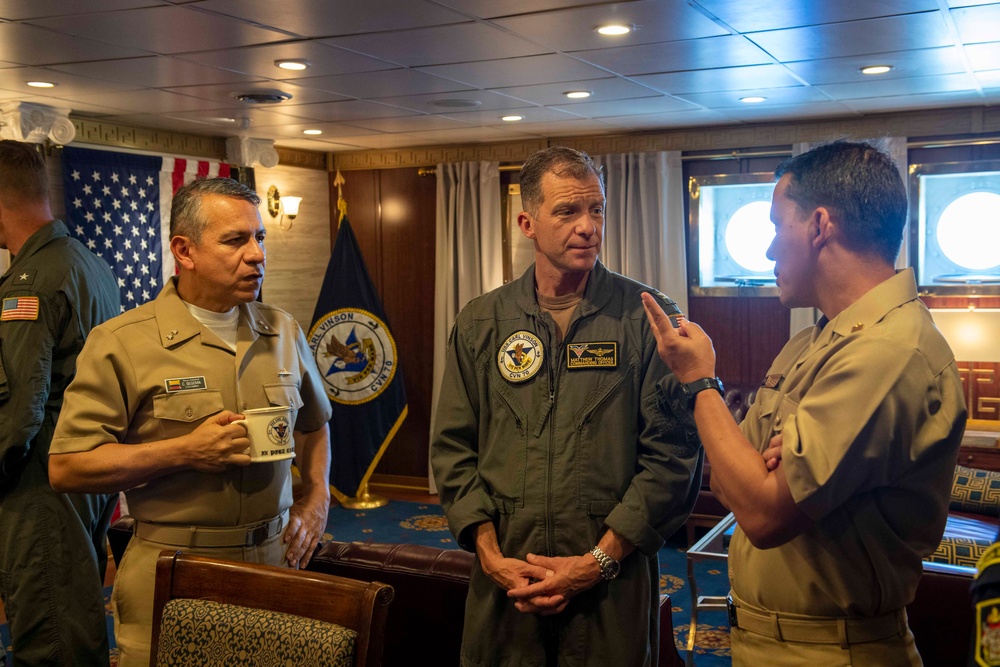 USS Carl Vinson hosts Colombian Navy during RIMPAC 2024