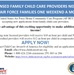 Family Child Care program providers needed