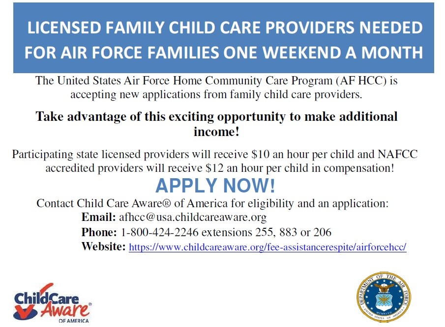 Family Child Care program providers needed