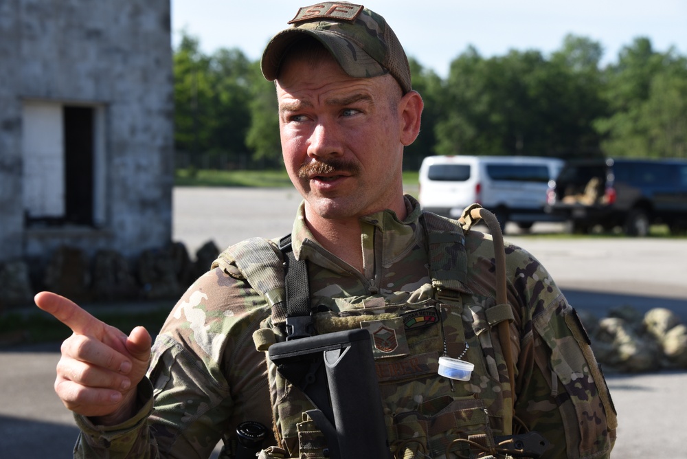 Treiber instructs Airmen