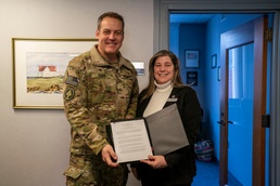 District Commander signs agreement with Saco Officials for Shoreline Erosion Mitigation project