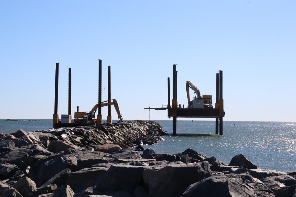 Repairing Hampton Harbor's North Jetty