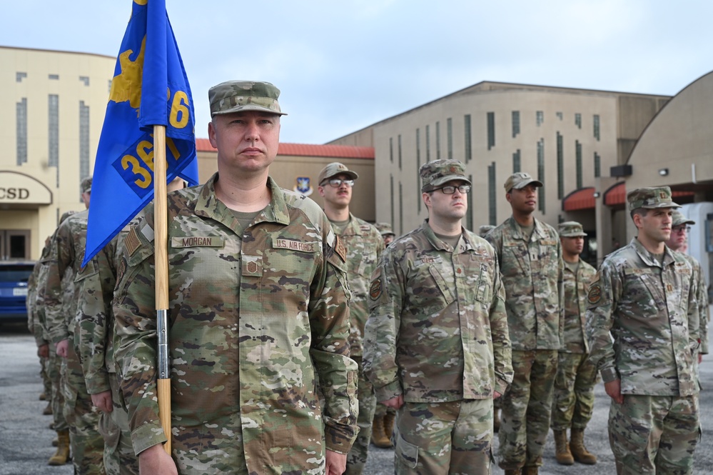 367th COS Open Ranks Inspection