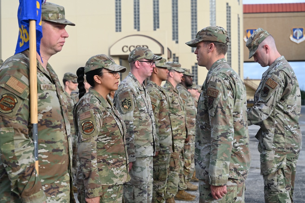 DVIDS - Images - 367th COS Open Ranks Inspection [Image 4 of 6]