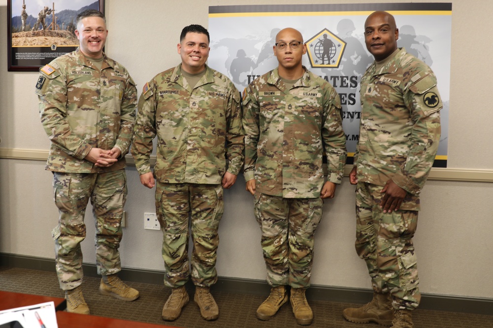 15th Command Sergeant Major of the U.S. Army Reserve visits HRC