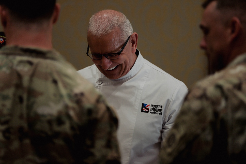 Chef Robert Irvine Visits Fort Liberty