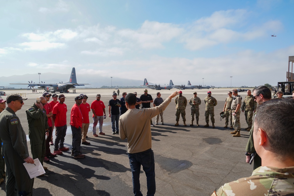 146th Airlift Wing Hosts Aerial Fire Fighting Operations Supporting Wildland Fire Fighting Efforts in Southern California