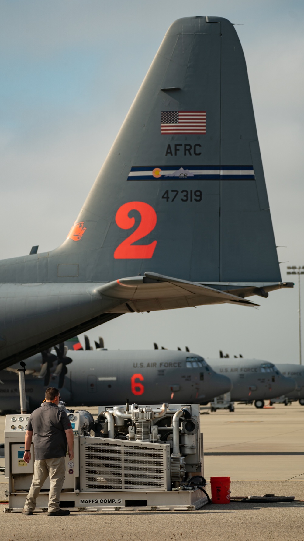 146th Airlift Wing Hosts Aerial Fire Fighting Operations Supporting Wildland Fire Fighting Efforts in Southern California