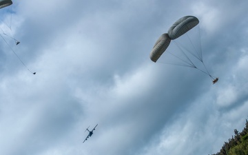 204th and 535th Airlift Squadrons Conduct Airdrop Training