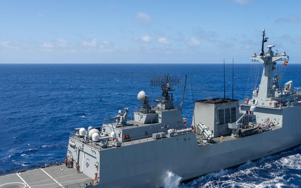 Replenishment At Sea with Republic of KOKS Chungmugong Yi Sun-sin