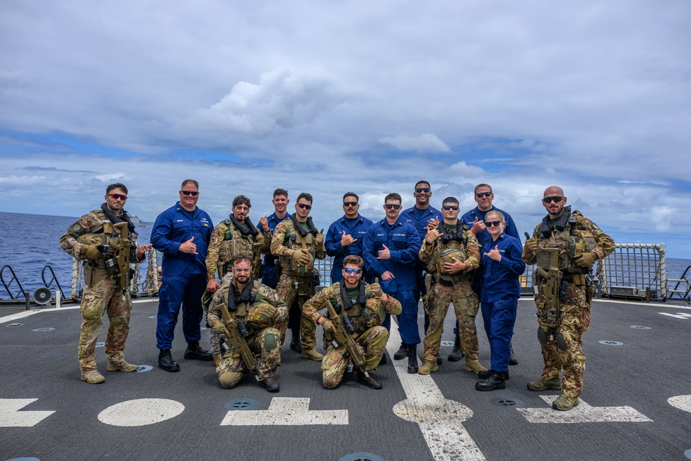 USCGC Midgett hosts interdiction and boarding exercise at RIMPAC 2024