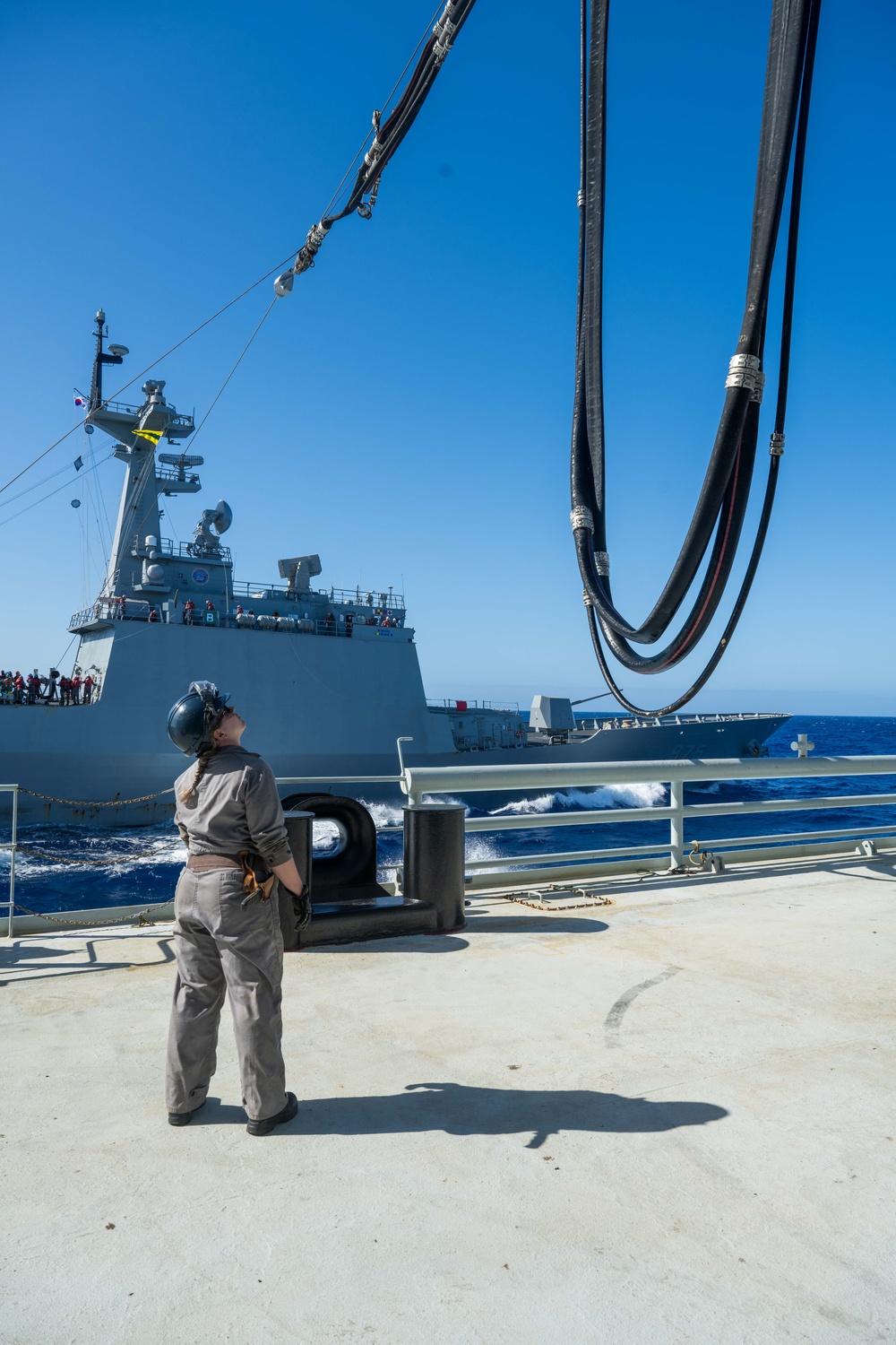Replenishment At Sea with Republic of KOKS Chungmugong Yi Sun-sin