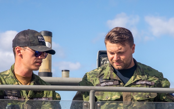 Belgian Navy partners with U.S., conducting sonar mine countermeasure drill during RIMPAC 24