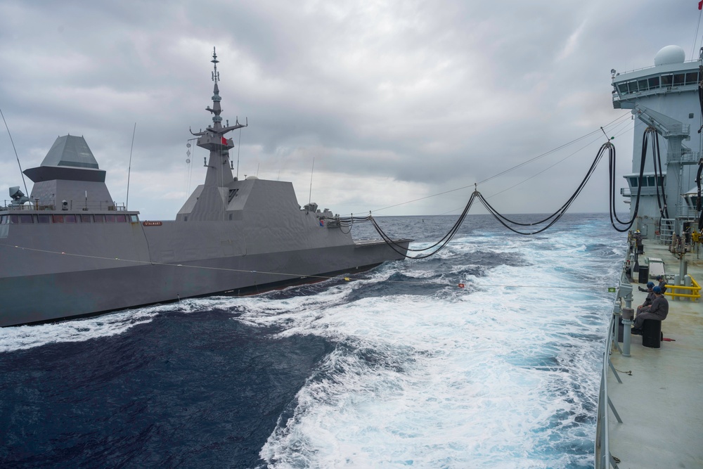 Replenishment At Sea with RSS Stalwart