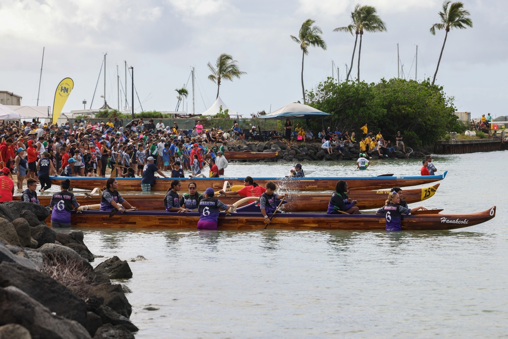 Canoe Clash: MCBH co-hosts 2024 John D. Kaupiko Canoe Regatta