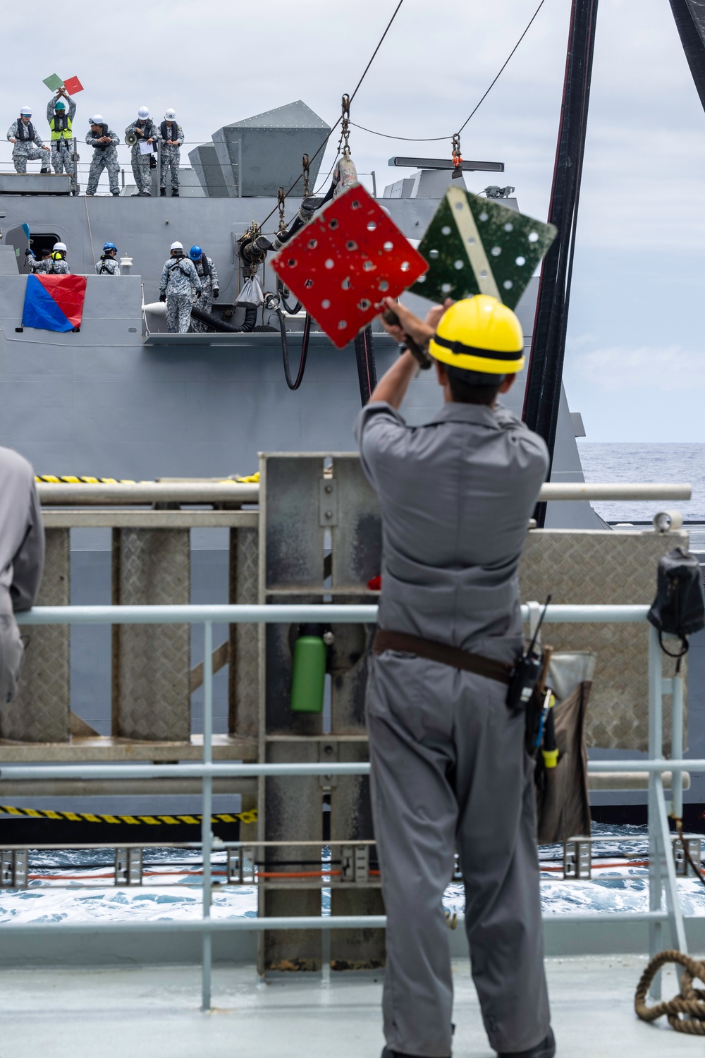 Replenishment At Sea with RSS Stalwart